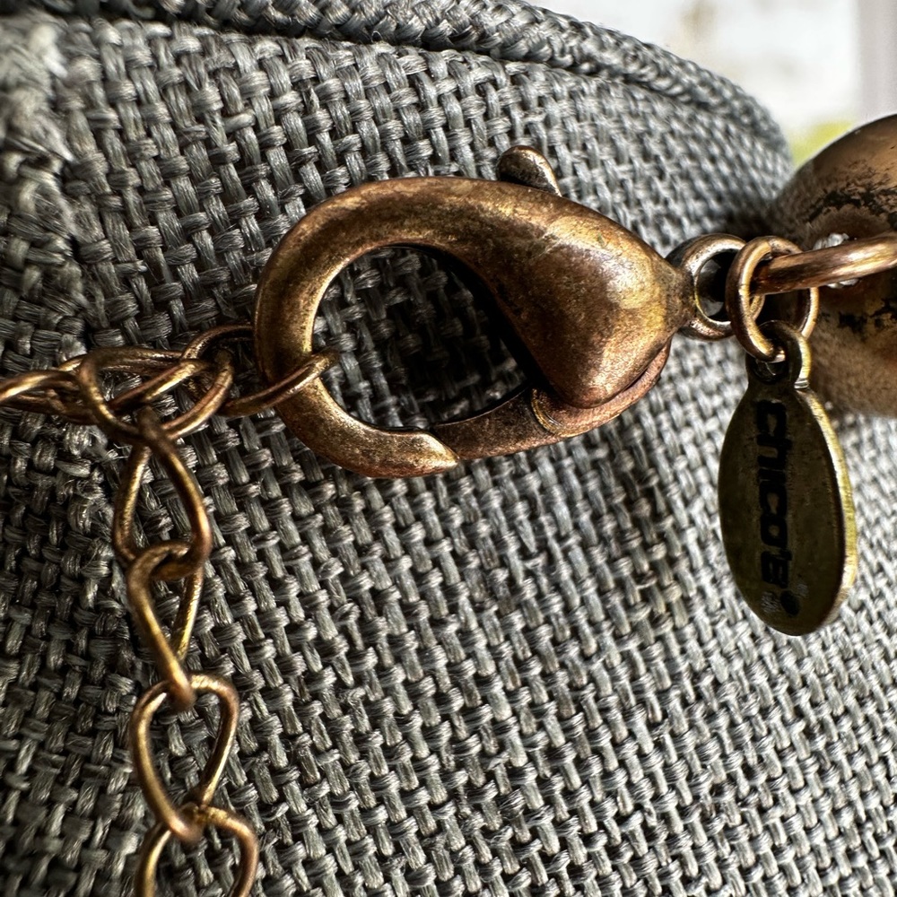 Chicos Vintage Adjustable Necklace with Metal Teardrop Pendants - Picture 11 of 12